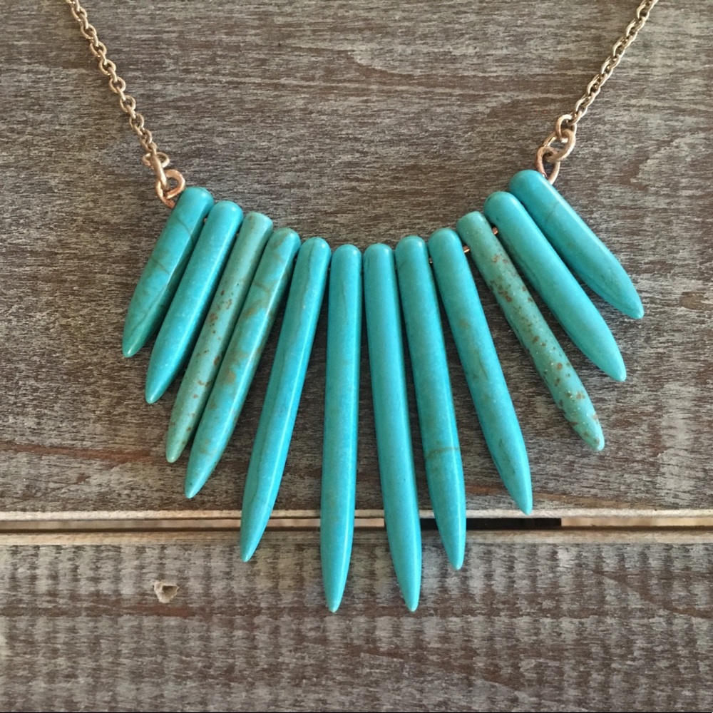 Handmade Turquoise Statement Necklace